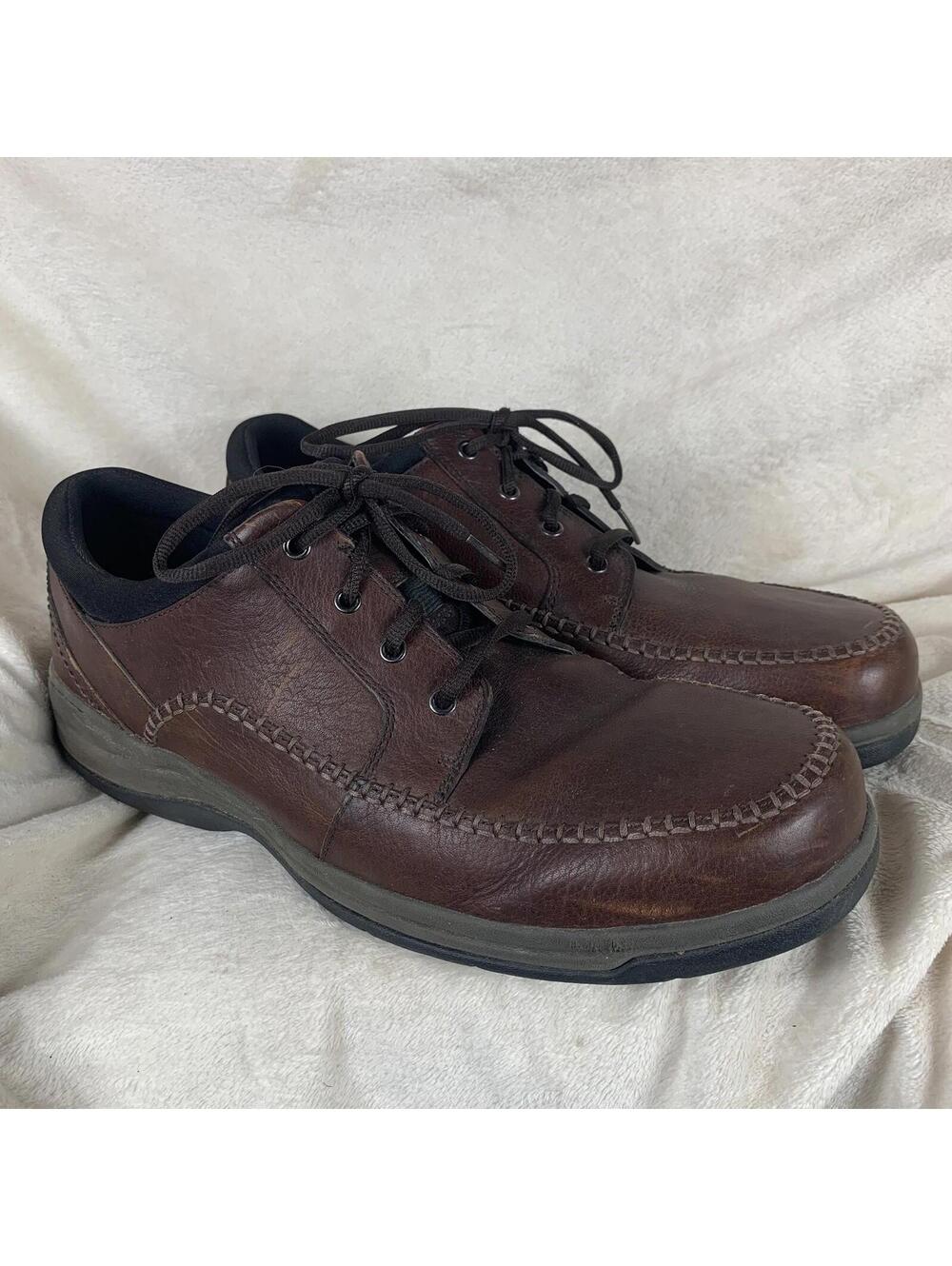 Clarks Mens 13 Shoes Portland 2 Tie Casual Leather Lace Up Brown 26066038